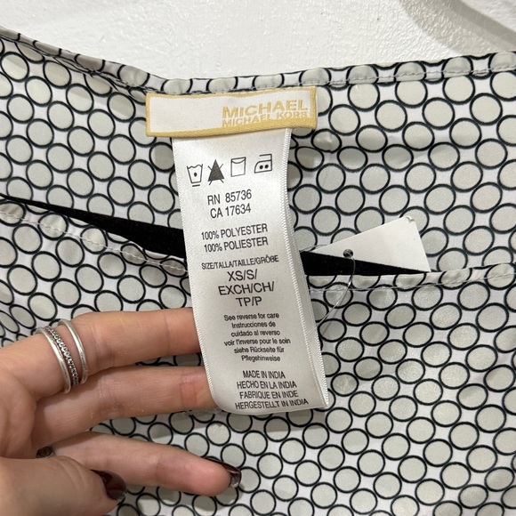 MICHAEL Michael Kors Black and White Poncho - Picture 2 of 2